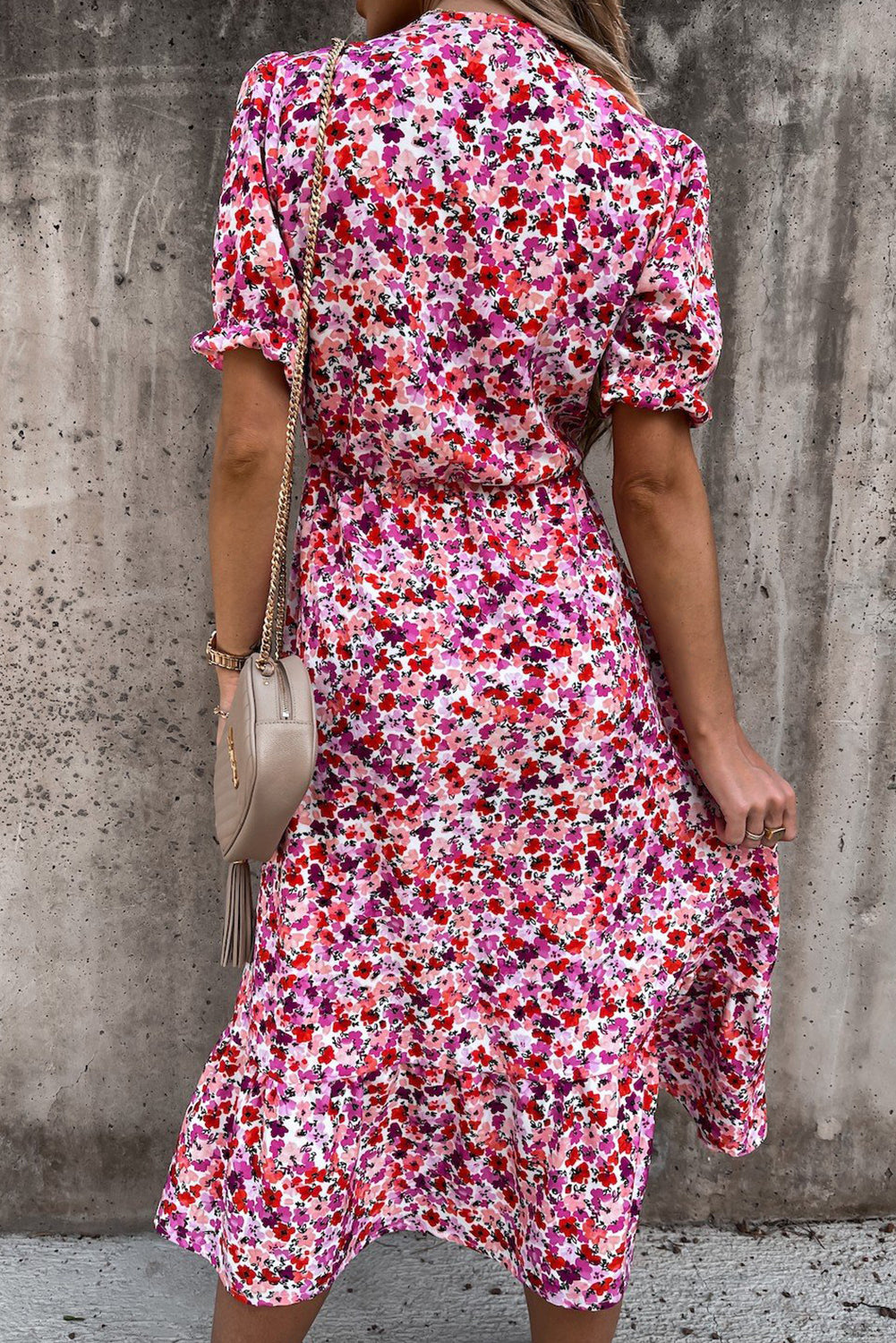 Elance™ | Floral V-Neck Maxi Dress