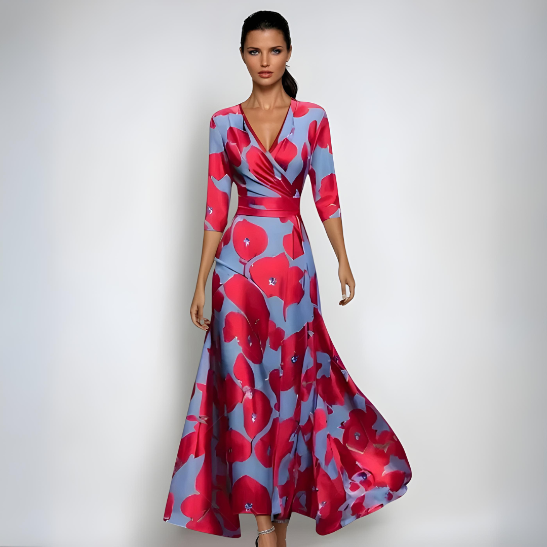 Elance™ | Floral Wrap Maxi Dress