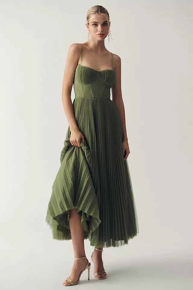 Elance™ | Tulle Pleated Draped Dress