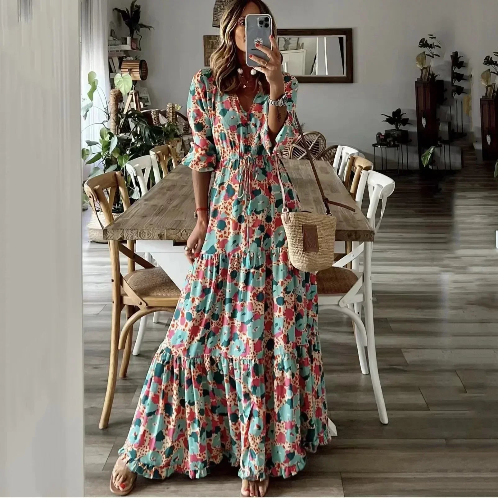 Elance™ | Printed Maxi Robe
