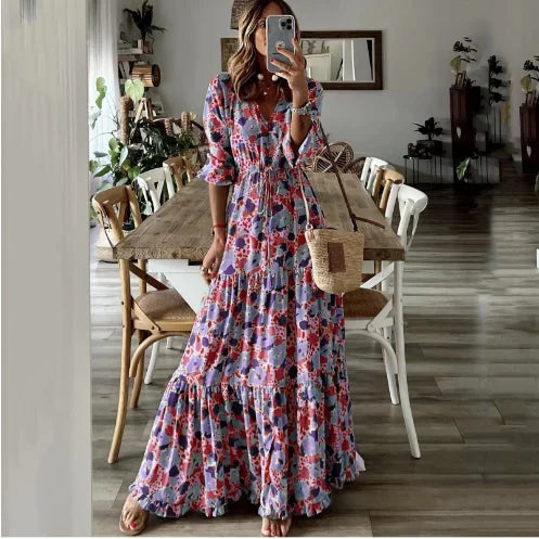 Elance™ | Printed Maxi Robe