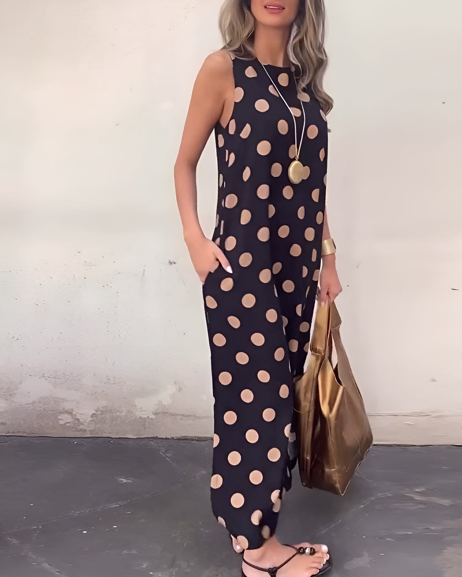 Elance™ | Maxi Polka Dot Dress