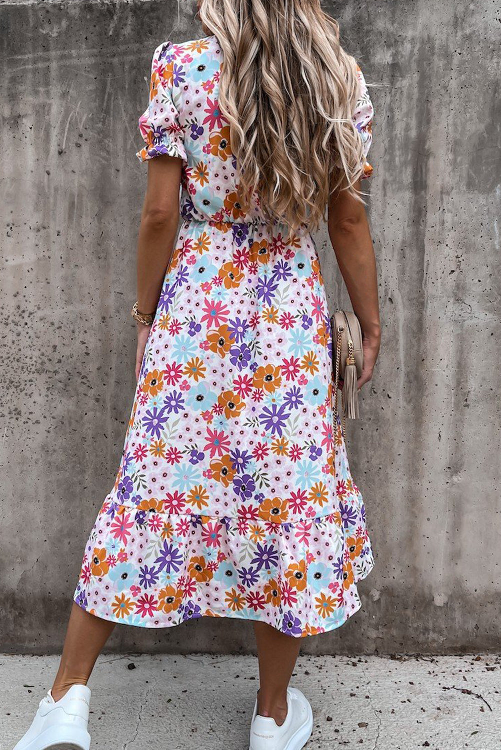 Elance™ | Floral V-Neck Maxi Dress