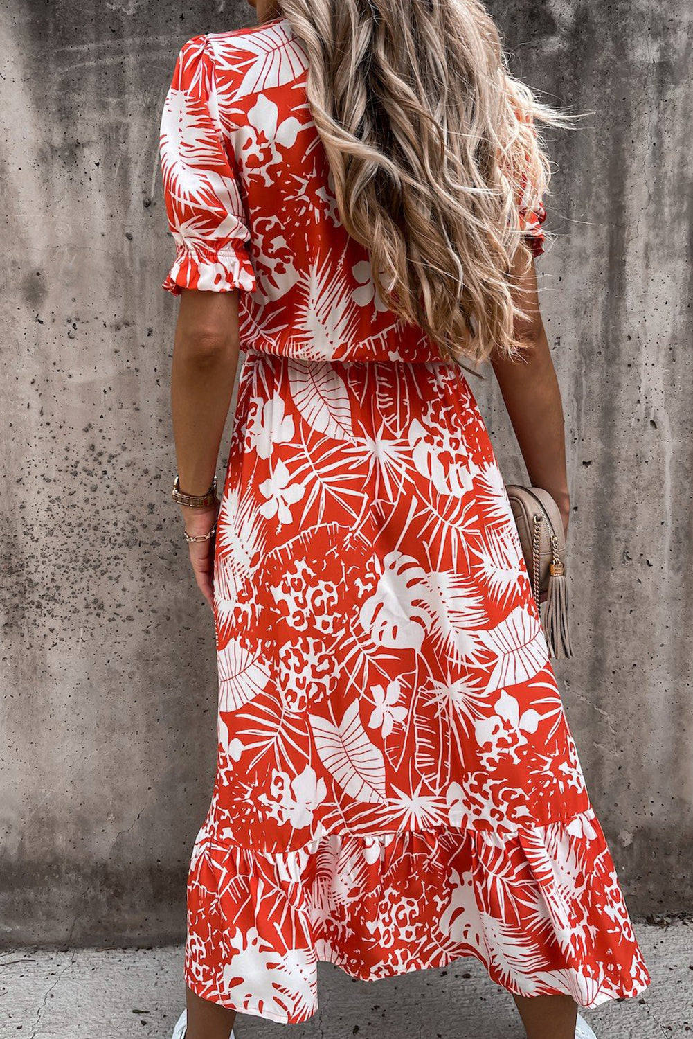 Elance™ | Floral V-Neck Maxi Dress