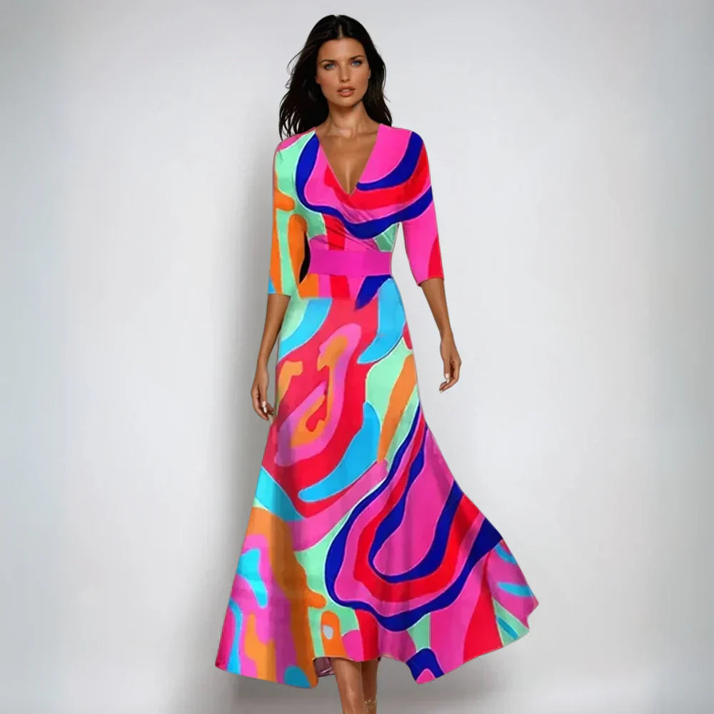 Elance™ | Floral Wrap Maxi Dress