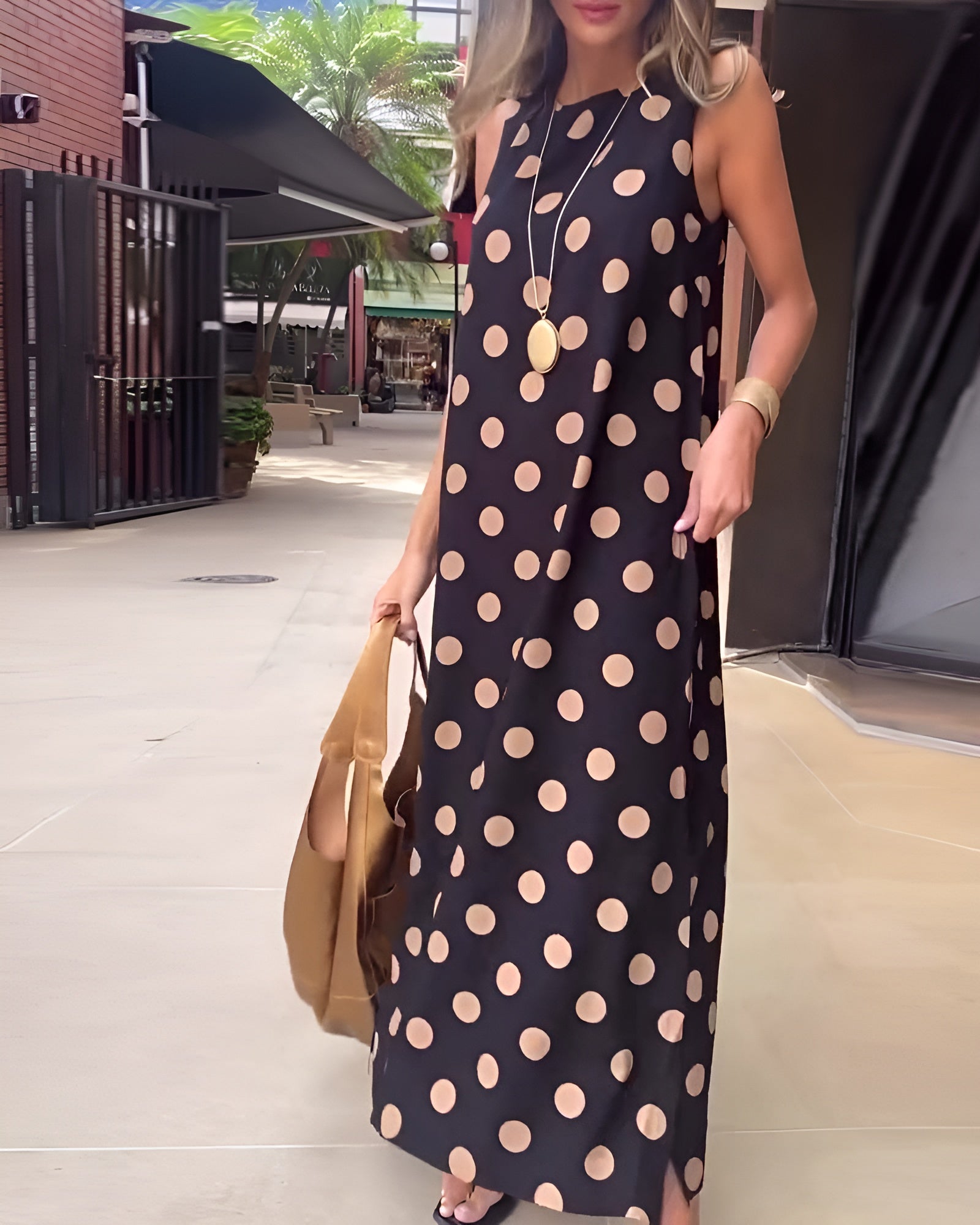 Elance™ | Maxi Polka Dot Dress