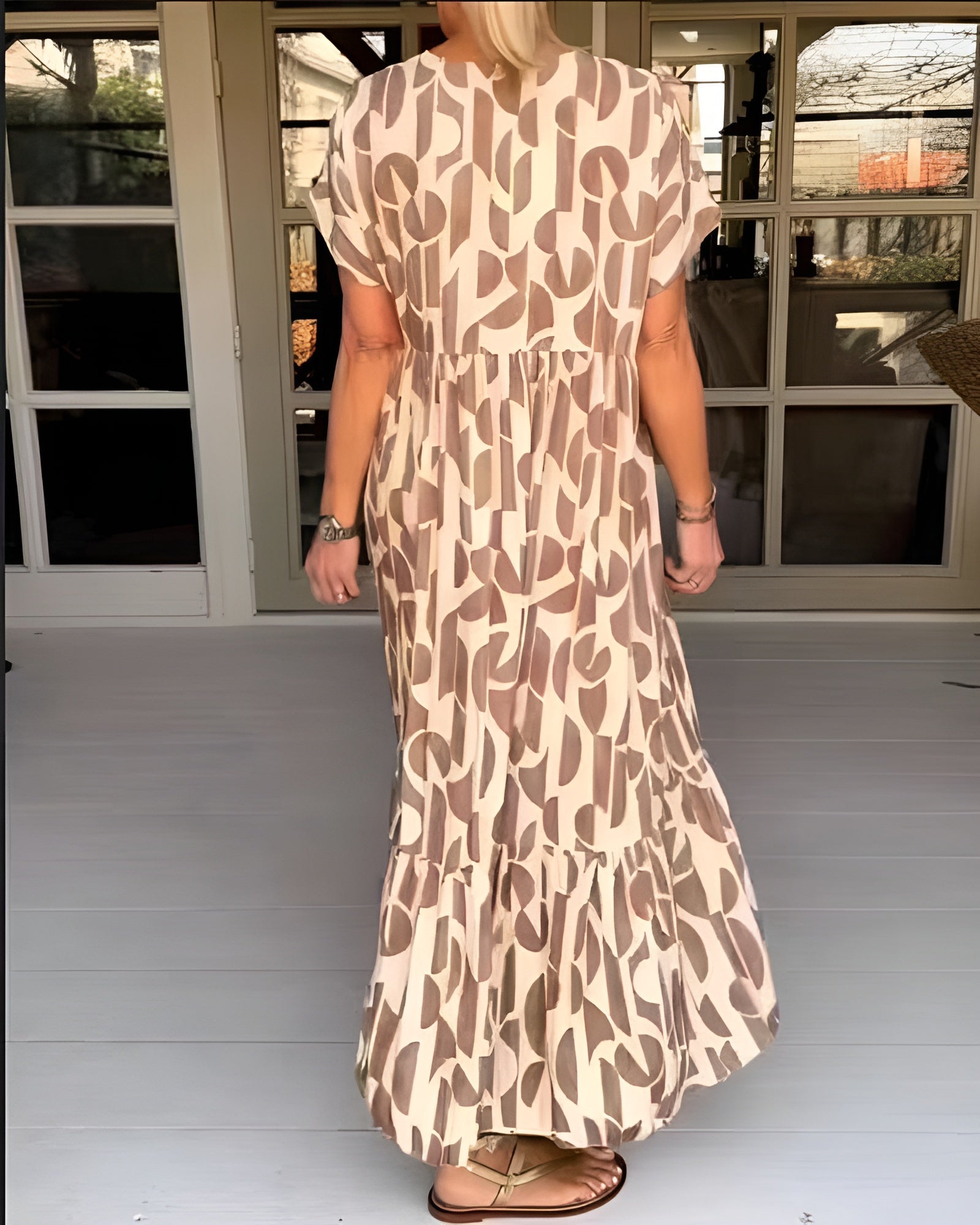 Elance™ | V-Neck Fluid Dress