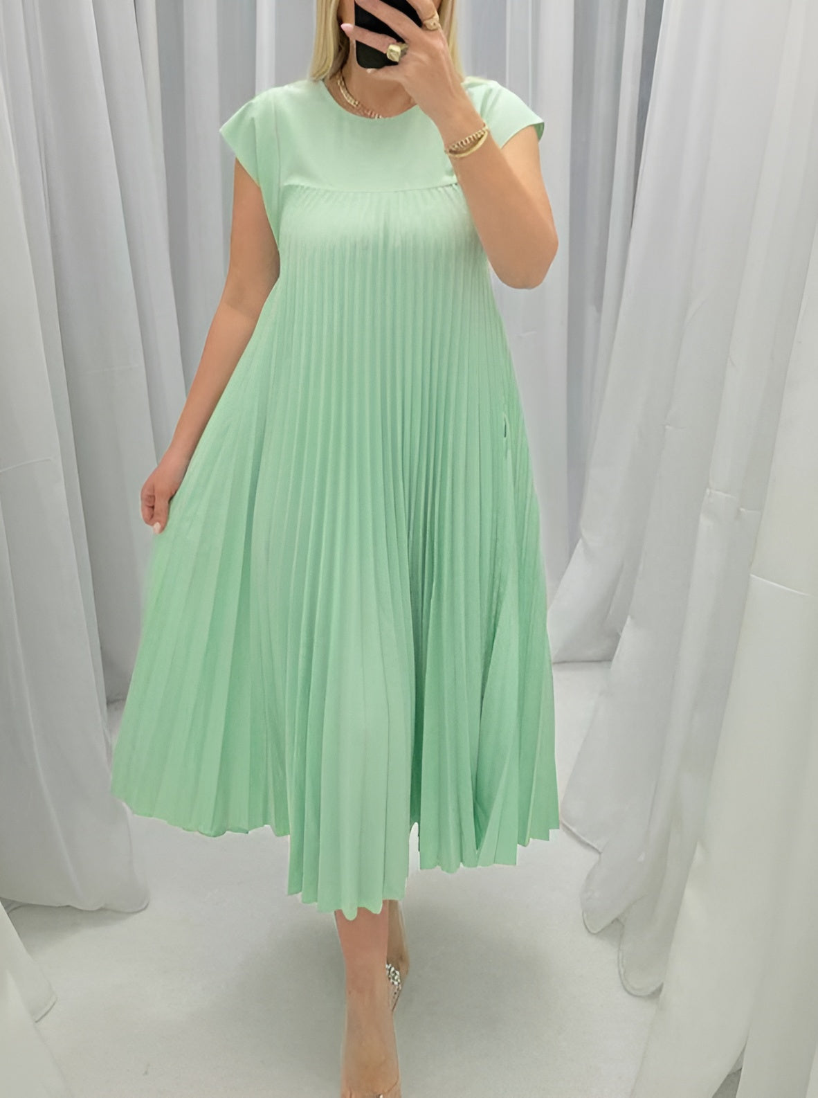 Elance™ | Luminous Pleated Dress