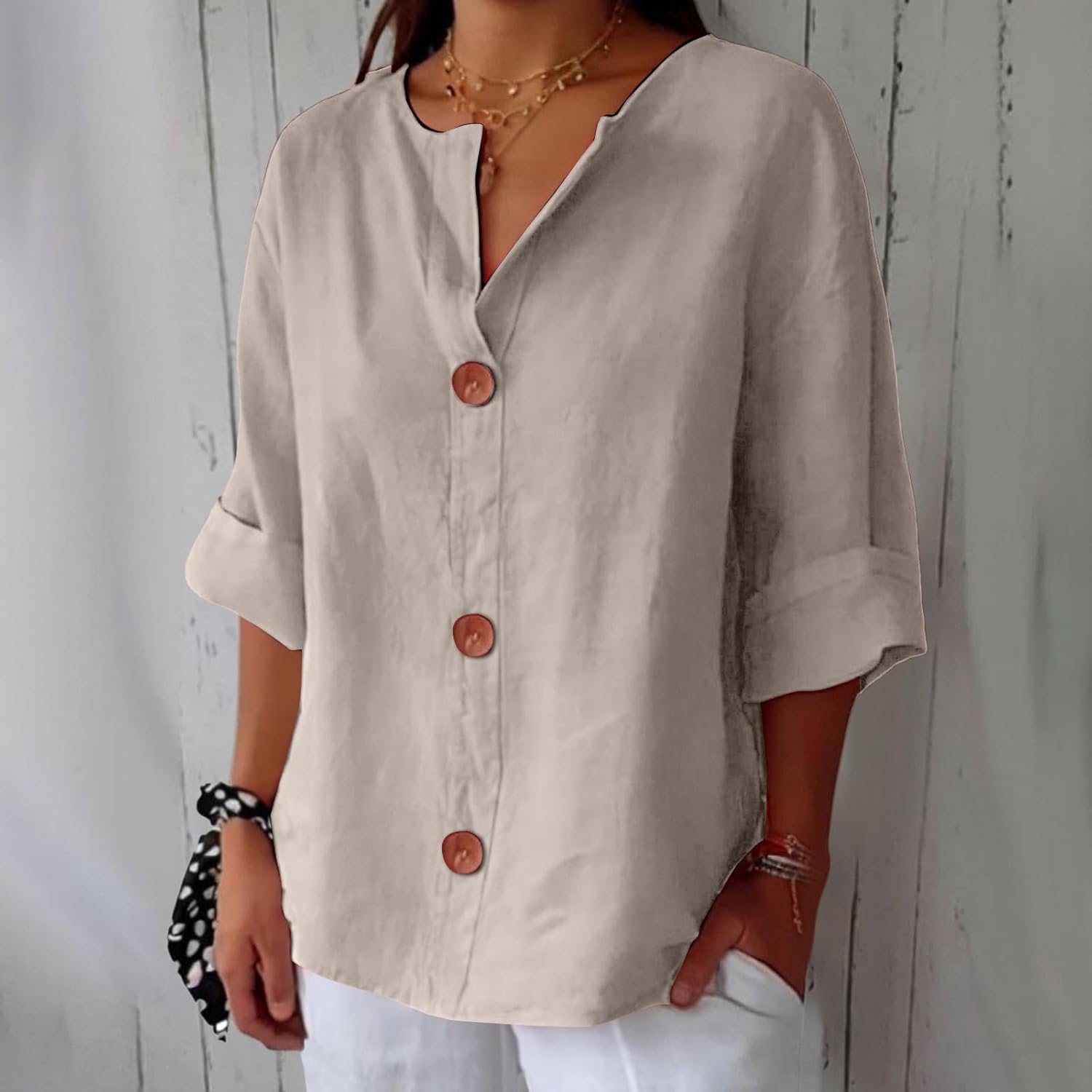 Elance™ | Clara Linen Blouse