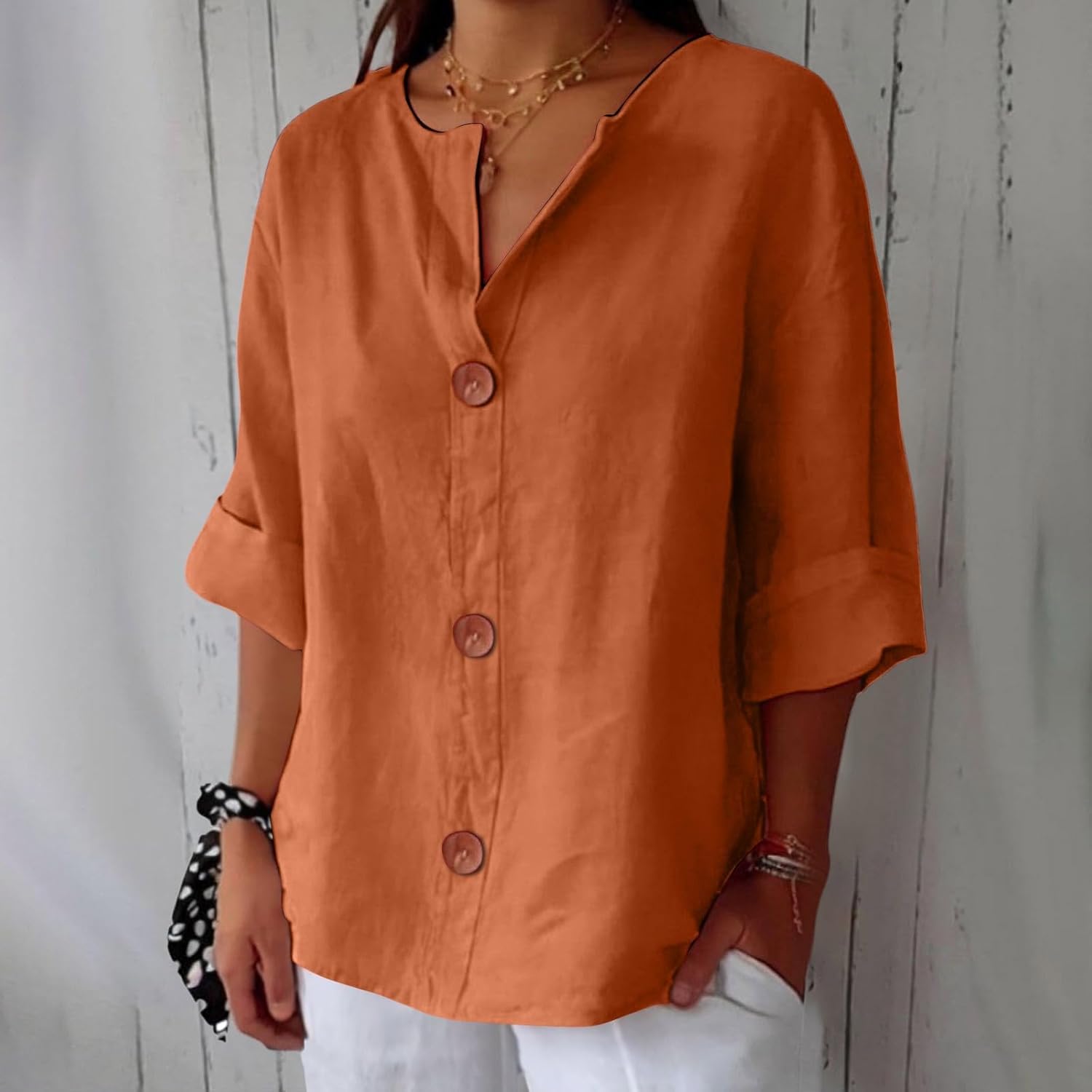 Elance™ | Clara Linen Blouse