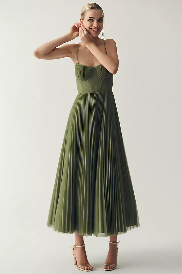 Elance™ | Tulle Pleated Draped Dress